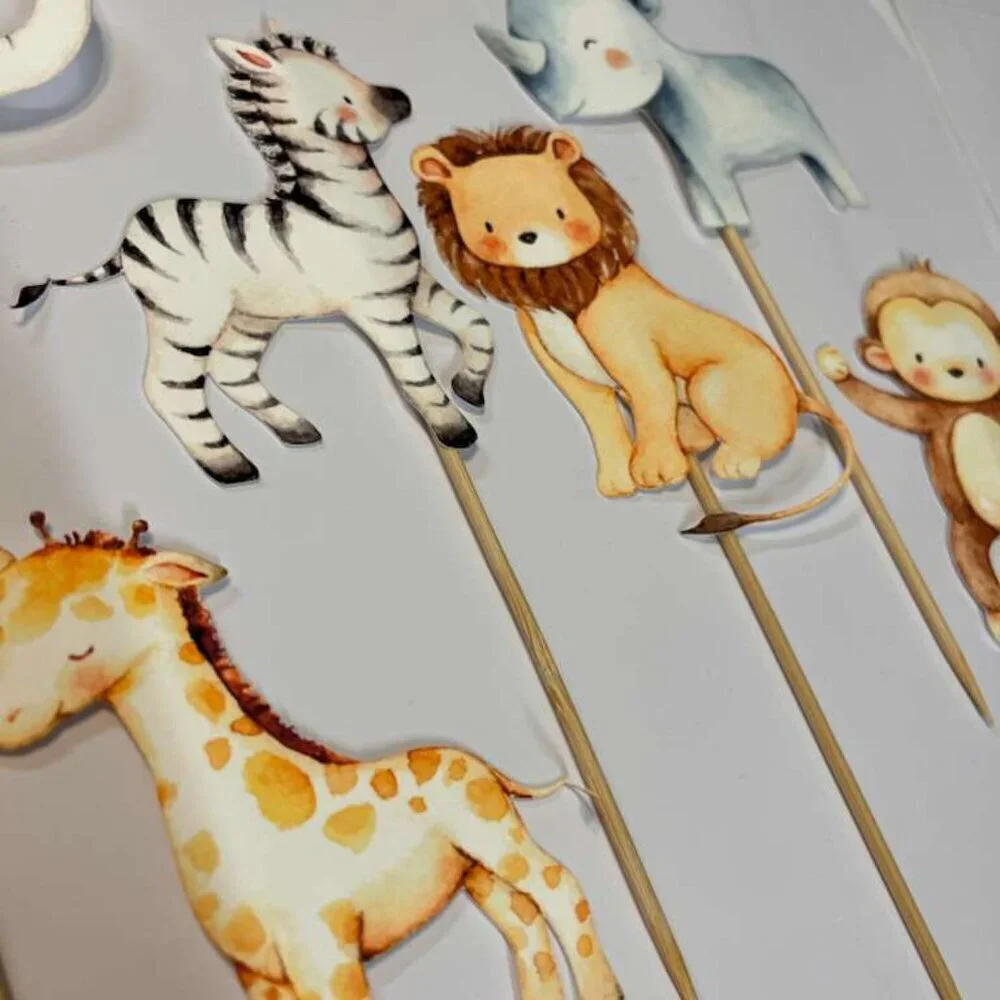 New Baby Animals Cake Topper